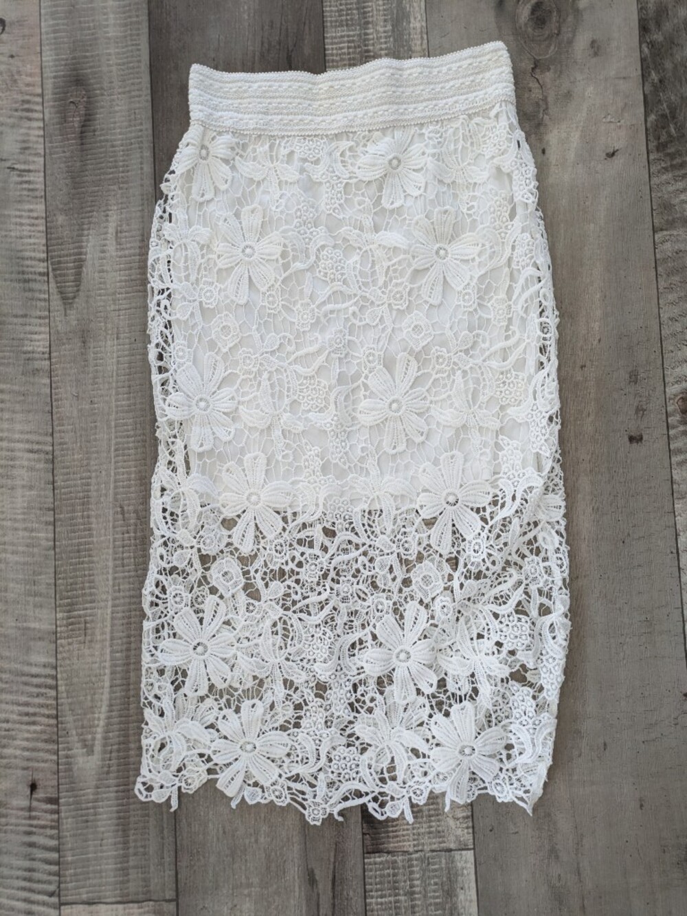 Meraki lace white skirt Coquette Feminine Fairycore
